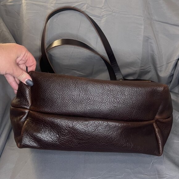 Portland Leather, Cold Brew Tote Bag NWT, with Alpine Bag, Dopp Keychain, Scarf - Picture 6 of 14
